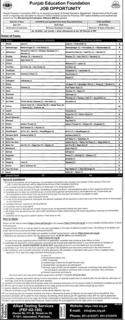 PEF Jobs